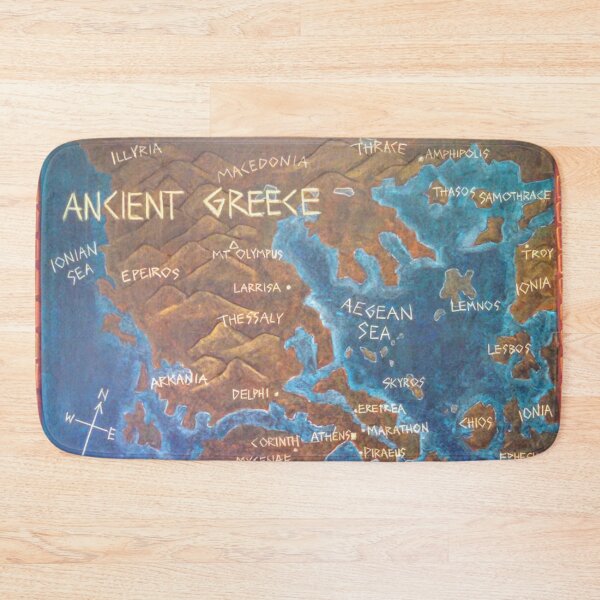 Item preview, Map of Ancient Greece designed and sold by brusling.