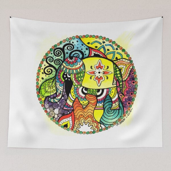 Item preview, Elefante mandala pintura designed and sold by Michelle Potter Artist.