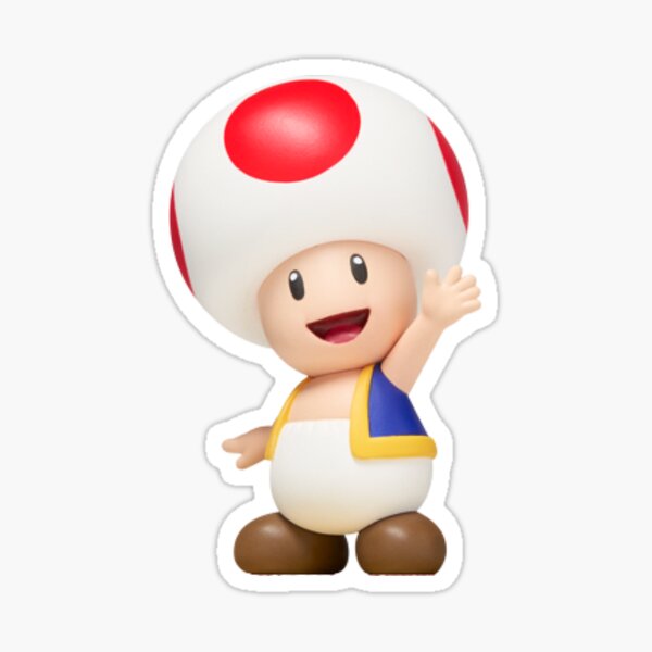 Mario Toad Stickers | Redbubble