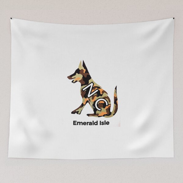 Item preview, Emerald Isle NC Camo Dog  designed and sold by barryknauff.