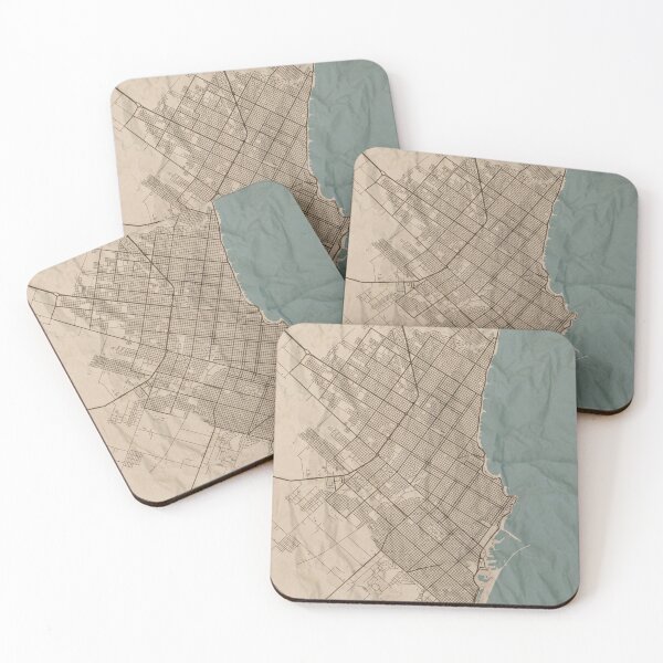 Item preview, Mar del Plata Sepia Map designed and sold by CPTVDesign.