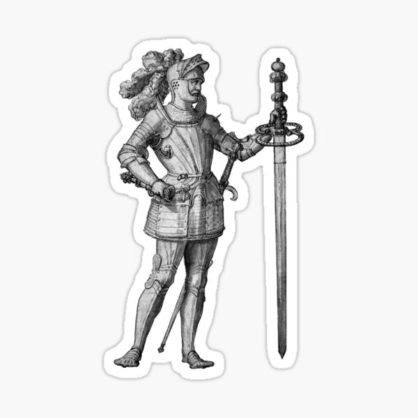 Vista previa del artículo con la obra «Landsknecht - Caballero medieval / renacentista con espada de dos manos», diseñado y vendido por emovendo.