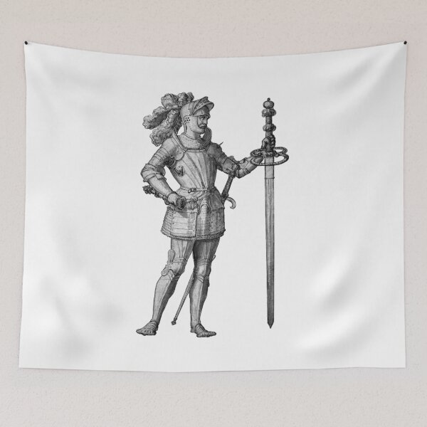 Item preview, Landsknecht - Medieval/Renaissance Knight with Two-Handed Sword designed and sold by emovendo.