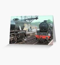 Black 5s at Grosmont Greeting Card