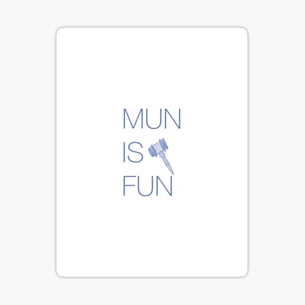 Vista previa del artículo con la obra «MUN es divertido», diseñado y vendido por amarihuangg.