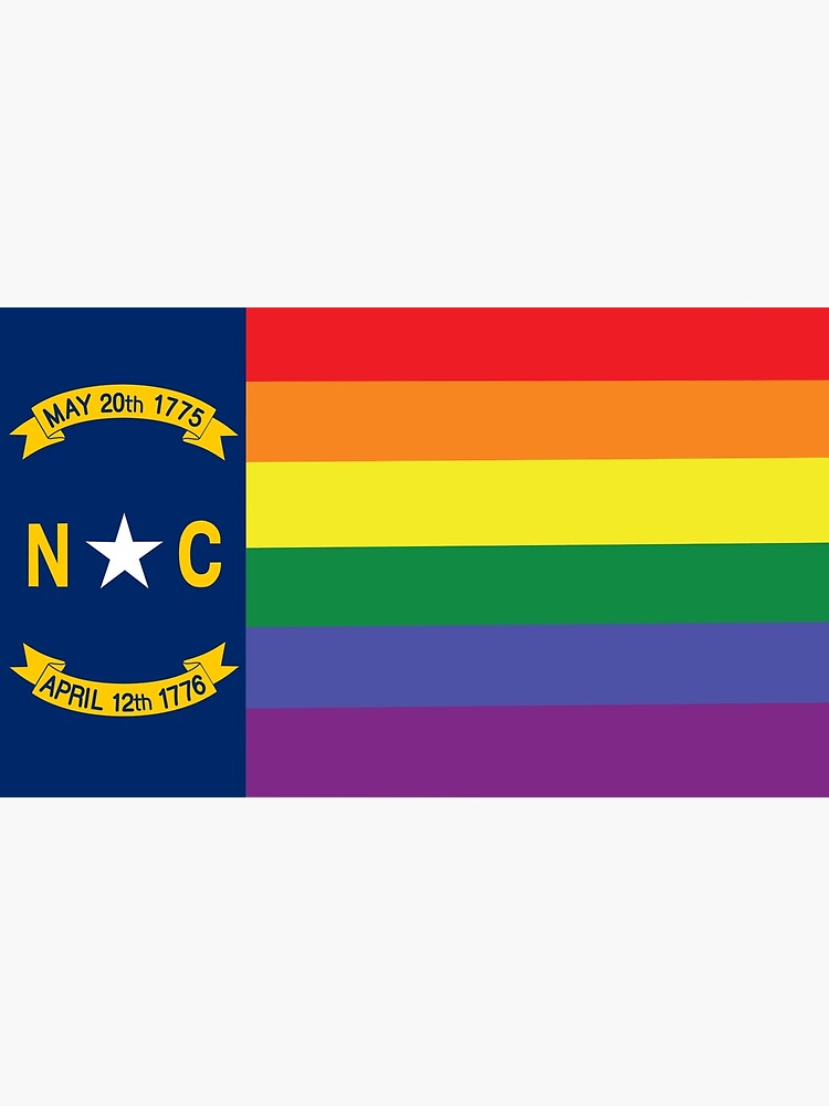 "north carolina pride flag" Poster by fantasticfear Redbubble