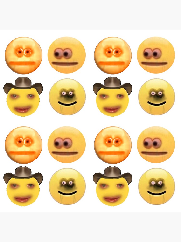 Cursed Emoji Set Sticker for Sale by Anna Laimo