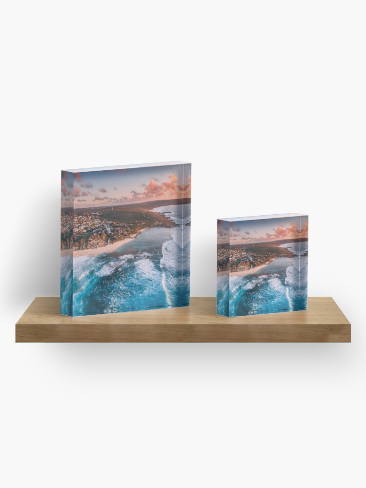 Alternate view of Yallingup Sunset Aerial Acrylic Block