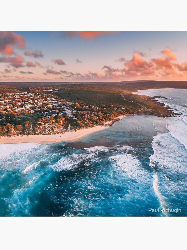 Yallingup Sunset Aerial by paulmp