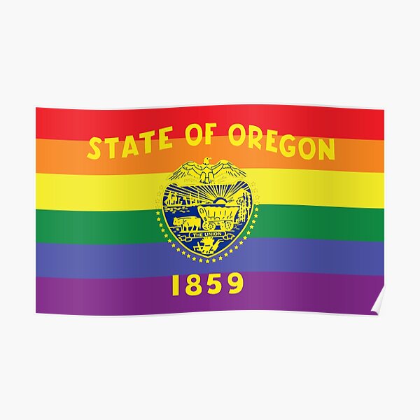 "oregon pride flag" Poster by fantasticfear Redbubble