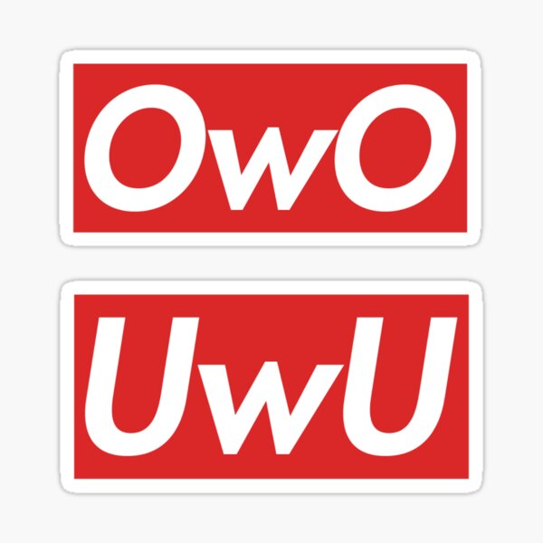 Uwu Owo Stickers Redbubble - pixilart roblox uploaded by owouwuowouwu