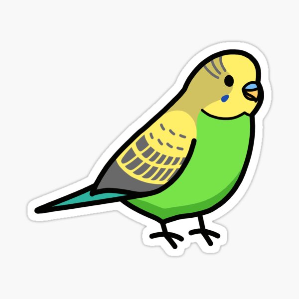 Item preview, Green Budgie designed and sold by littlemandyart.