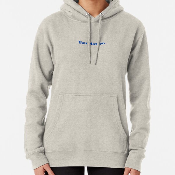 grey you matter pullover hoodie