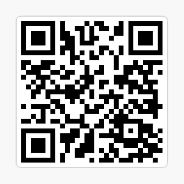  (5 Pack) Rick Roll QR Code Sticker - Never Going to Give You  Up - Never Gonna Give You Up - 3.5 x 3.5 inch - Funny Prank Joke Gag