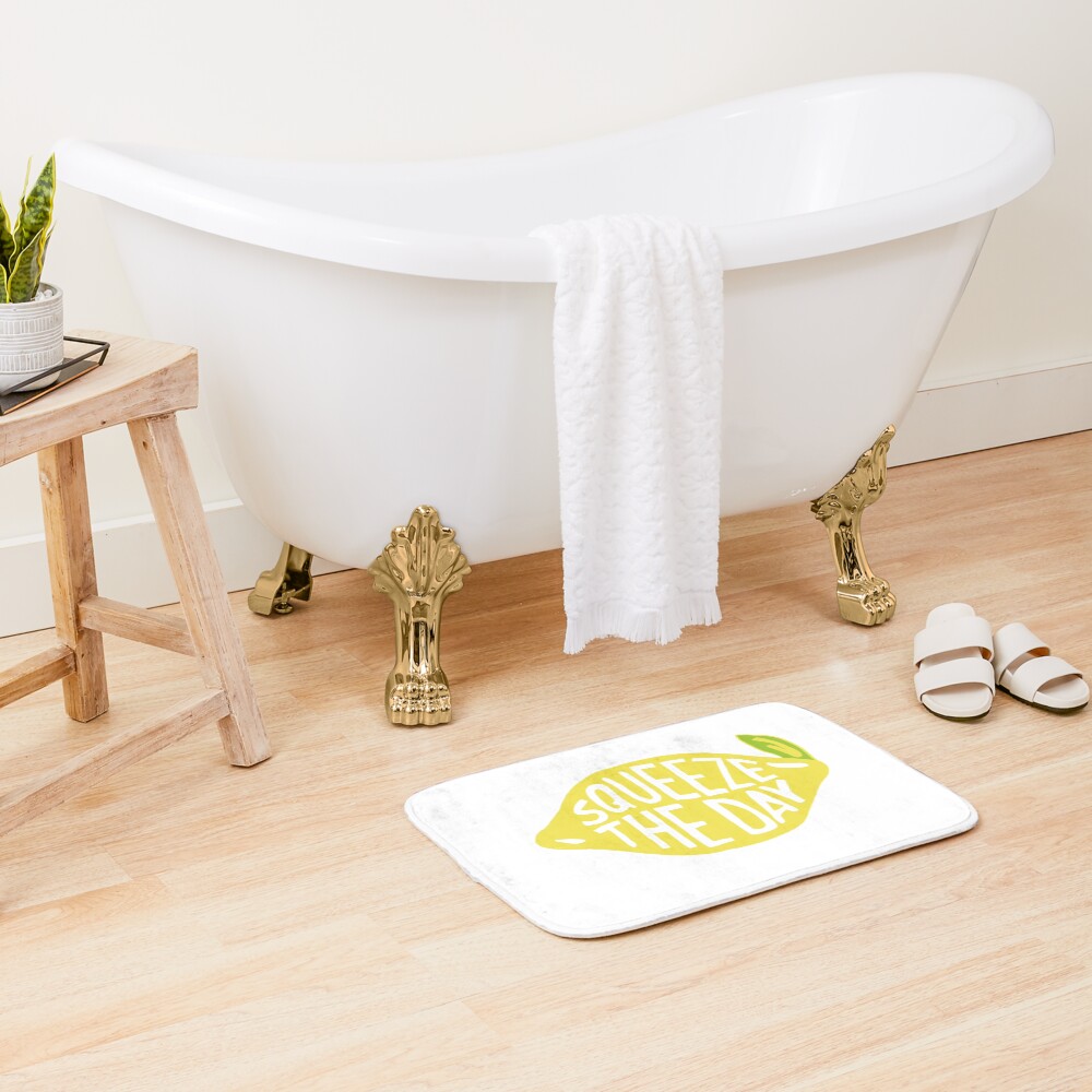 squeeze the day Bath Mat