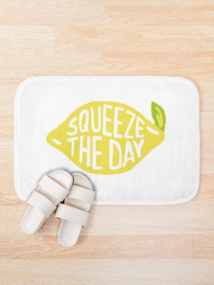 Alternate view of squeeze the day Bath Mat