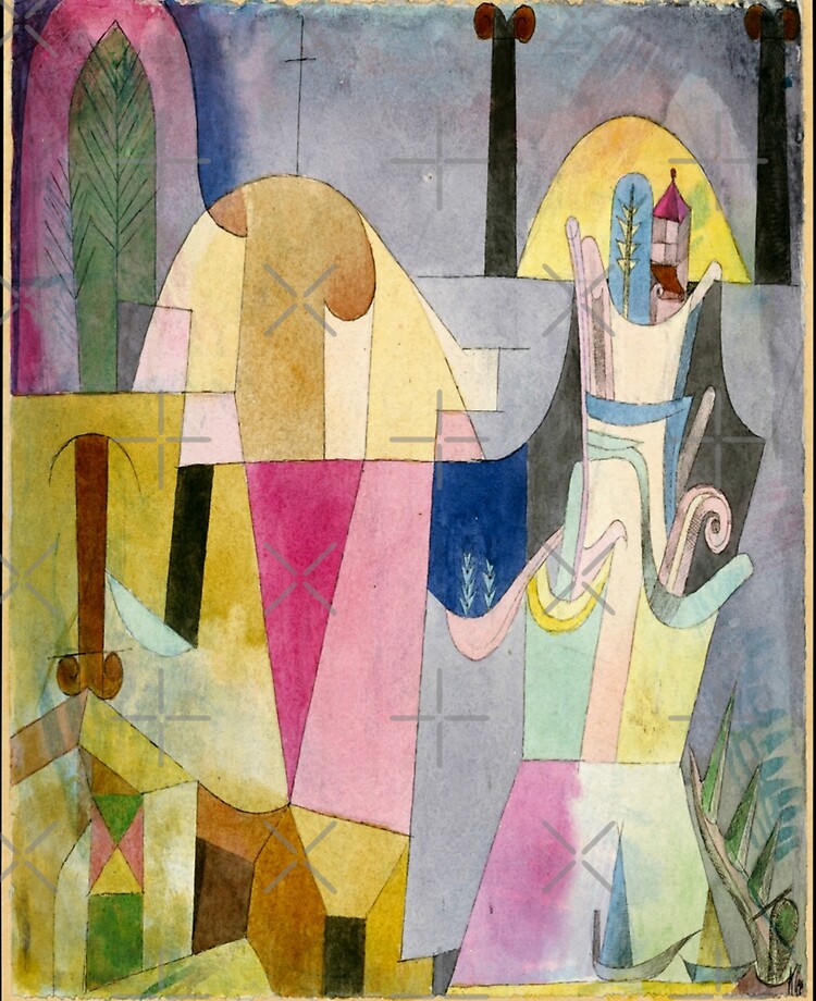 Landscape with black columns Paul Klee Grösse 50x40 Kunstdruck Artprint