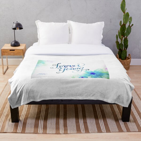 Forever Young by Jan Marvin Throw Blanket