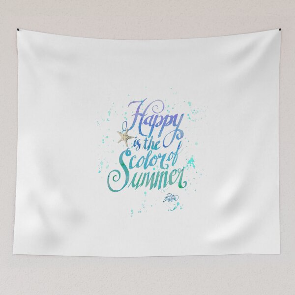 Item preview, Happy is the Color of Summer Watercolor by Jan Marvin designed and sold by Jan Marvin Art Studio.