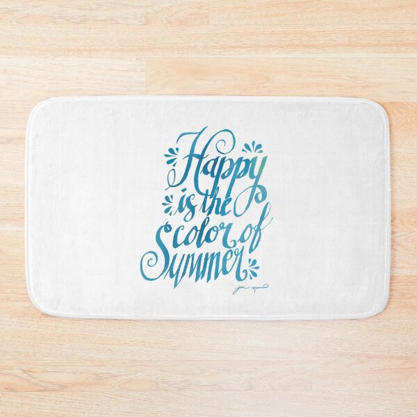 Item preview, Happy is the Color of Summer Blue by Jan Marvin designed and sold by Jan Marvin Art Studio.