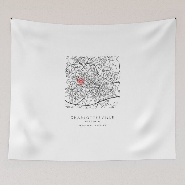 Item preview, Charlottesville Map UVA designed and sold by Liv Johnson.
