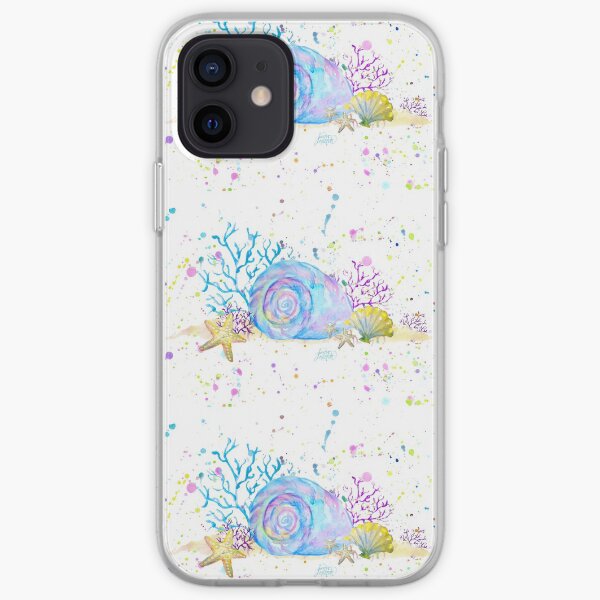 Seashells & Coral Watercolor iPhone Soft Case