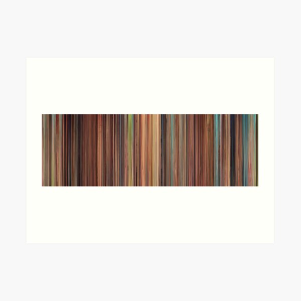 Moviebarcode: Spirited Away (2001) Art Print