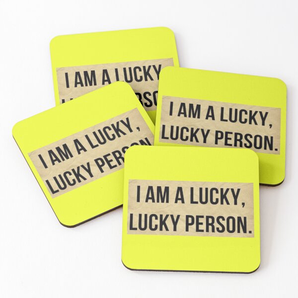 Item preview, I am a Lucky, Lucky Person motivational t-shirt designed and sold by MiraShop.