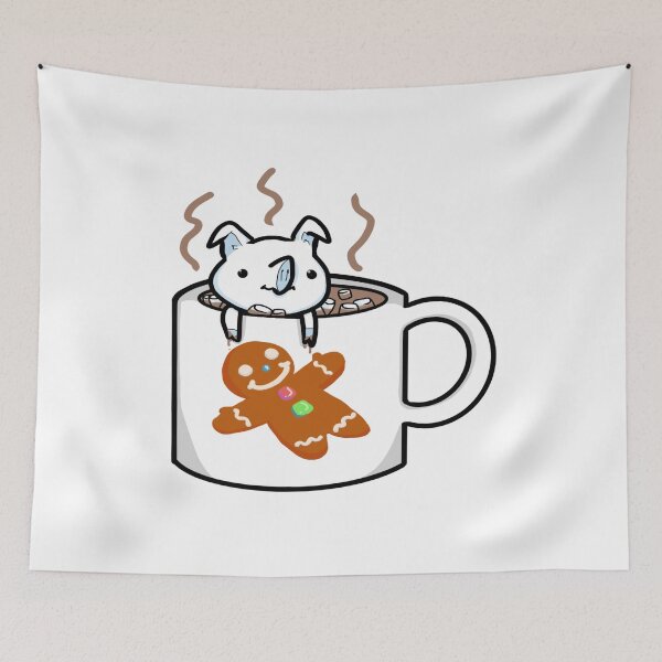 Item preview, Marshmallow Pig Cocoa  designed and sold by BrokeArtStudent.