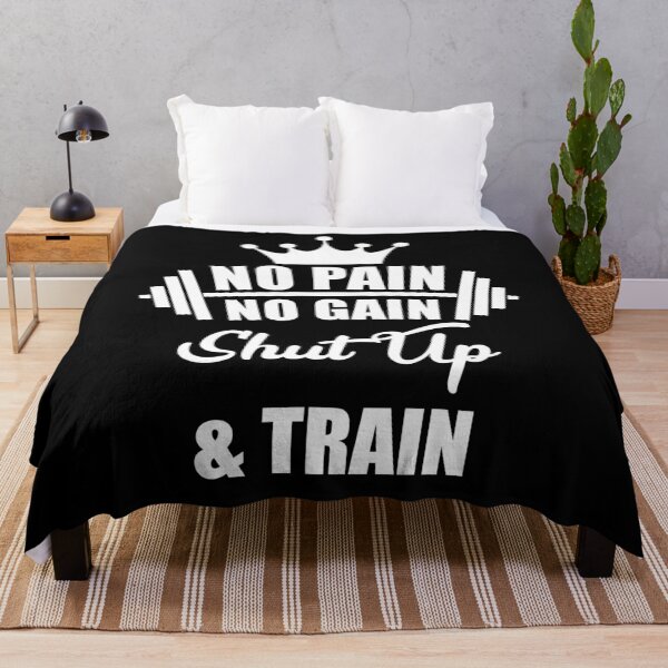 Item preview, No pain no gain shut up and train motivation workout t-shirt designed and sold by StarenguCrew.