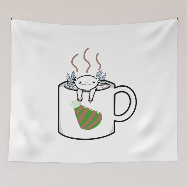 Item preview, Marshmallow Axolotl Cocoa  designed and sold by BrokeArtStudent.