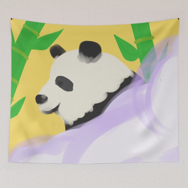 Item preview, Panda in a Purple Cloud by Yuuki G designed and sold by Yuuki G's Artsy Things.