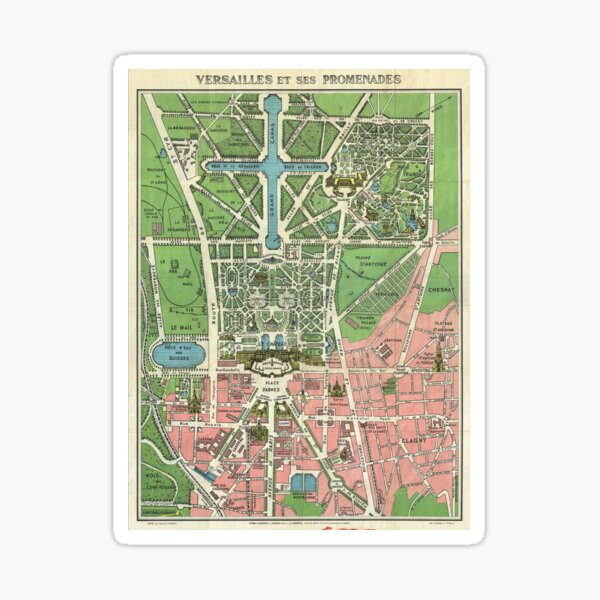 Item preview, Pocket Map of Versailles 1931 designed and sold by abbazabba.
