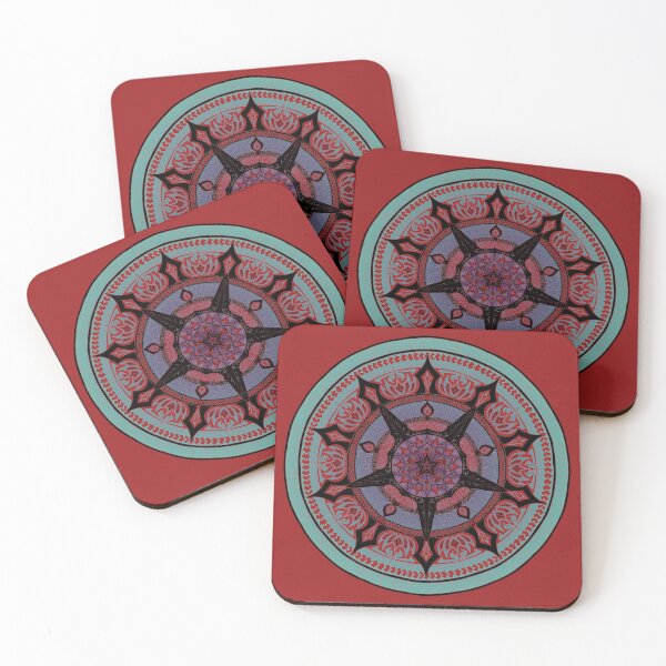 Item preview, Large Mixed Themed Mandala Purple Turquoise designed and sold by SirCrim.