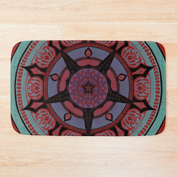 Item preview, Large Mixed Themed Mandala Purple Turquoise designed and sold by SirCrim.