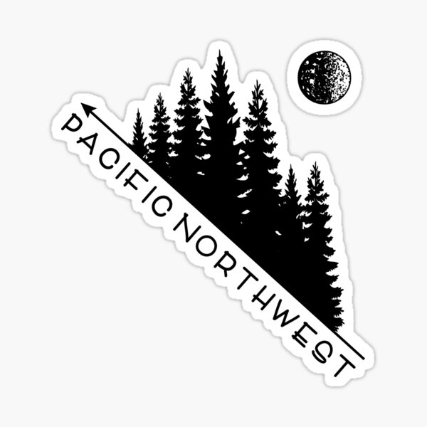 Item preview, Pacific Northwest Fir Trees and Moon #2  designed and sold by tarasab.