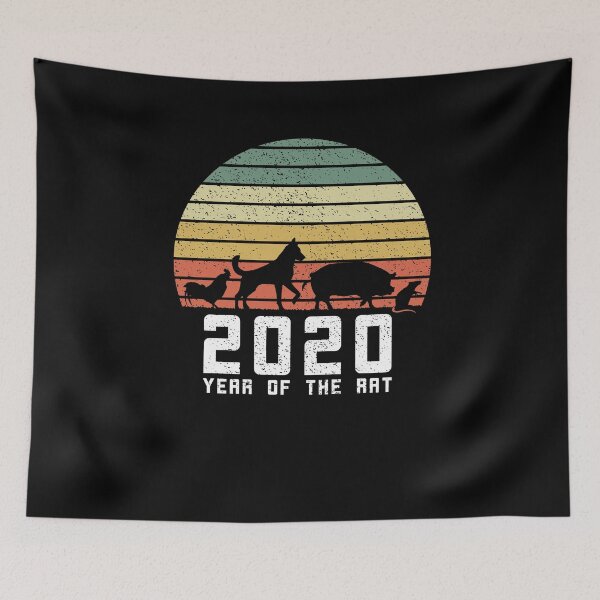 Item preview, Year Of The Rat 2020 Vintage Evolution Chinese Zodiac designed and sold by d247.