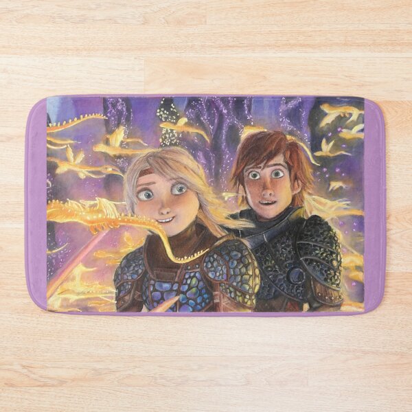 Item preview, Hiccup and Astrid in the Hidden World designed and sold by Kaylahardyart.