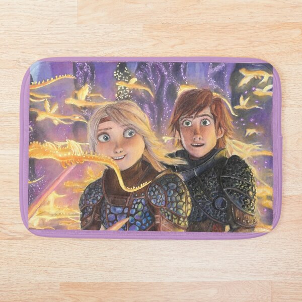 Item preview, Hiccup and Astrid in the Hidden World designed and sold by Kaylahardyart.