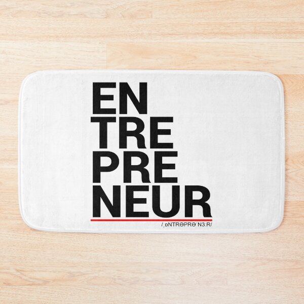 Item preview, Entrepreneur Typography black on white designed and sold by dumefro.