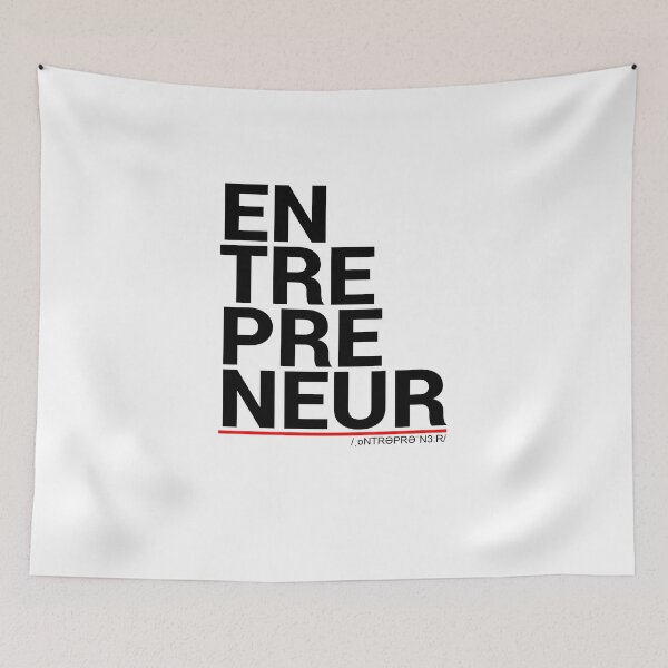Item preview, Entrepreneur Typography black on white designed and sold by dumefro.