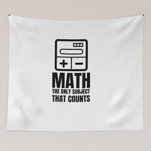 Item preview, Math The Only Subject That Counts designed and sold by EdifyEra.