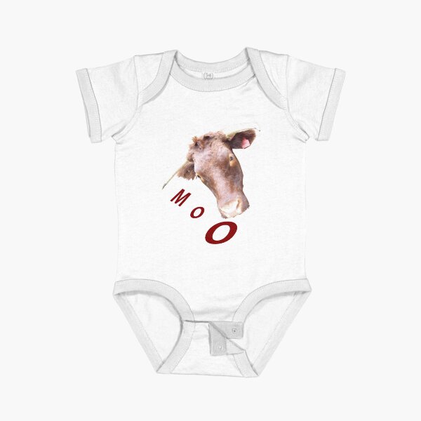 Moo Short Sleeve Baby One-Piece