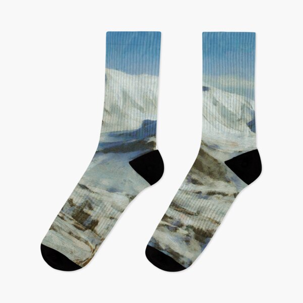 Item preview, Mountain covered in snow designed and sold by Ghazal-art.