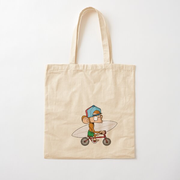 Nate on bike Cotton Tote Bag