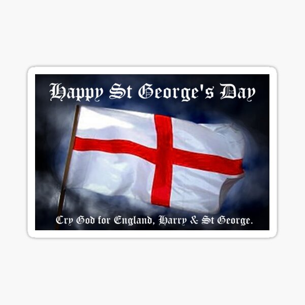 St George's Day card Sticker