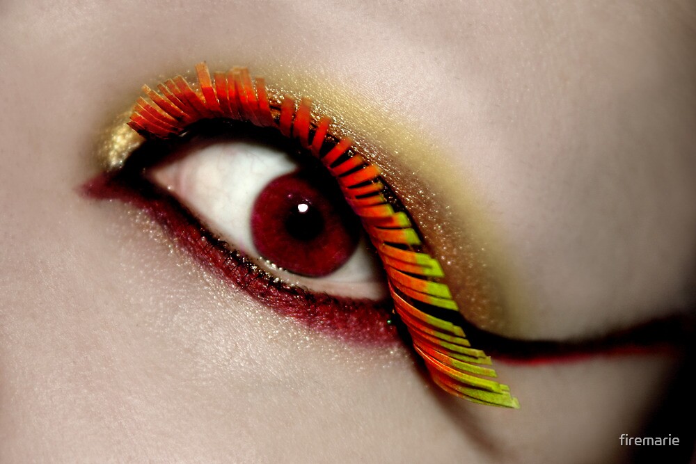 "Paper Eyelashes" by firemarie Redbubble