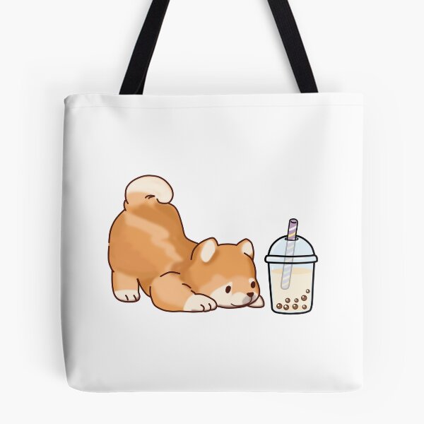 Item preview, Cute Little Shiba Loves Boba! designed and sold by SirBobalot.