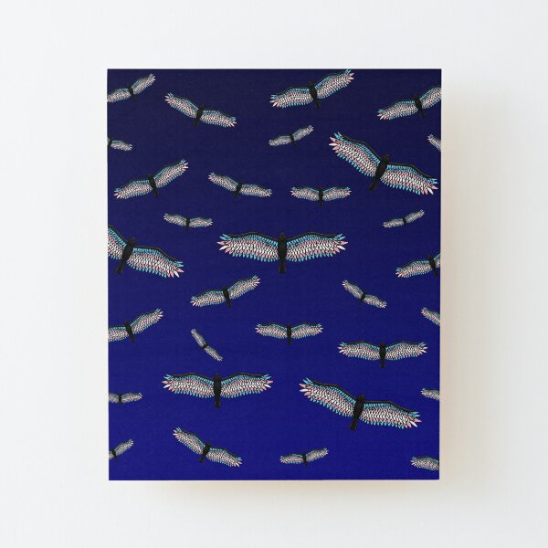 Fly With Pride, Raven Series - Transgender Wood Mounted Print