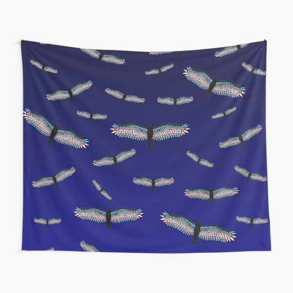 Fly With Pride, Raven Series - Transgender Tapestry